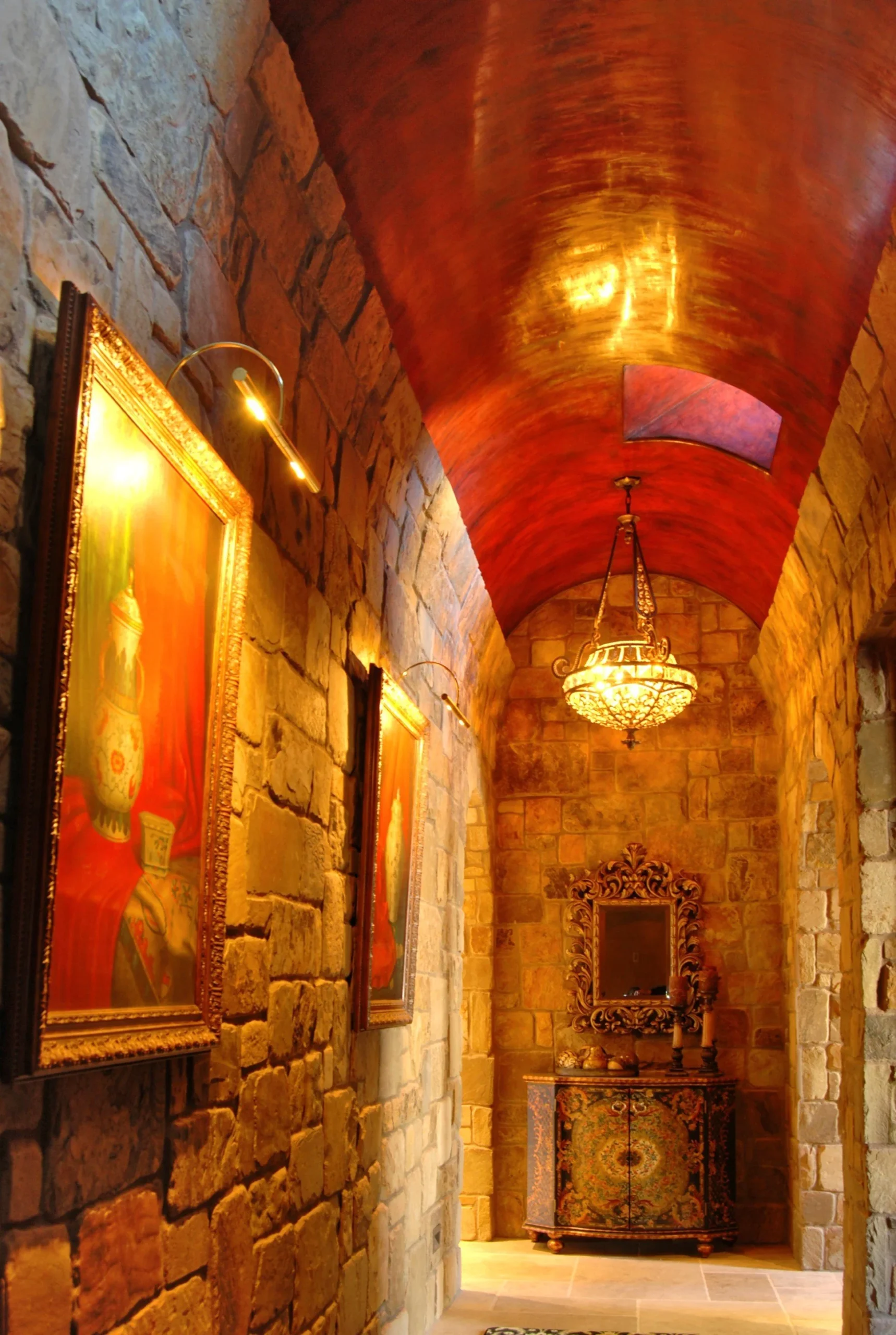 Restored traditional plaster wall